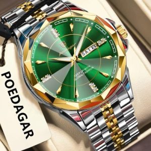 POEDAGAR 674 Men’s Stainless Steel Quartz Watch