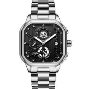 Poedagar 628 Minimalist Quartz Watch with Stainless Strap