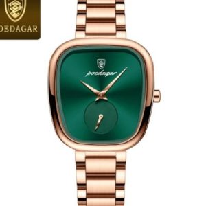 POEDAGAR 783 Waterproof Luminous Hands Female Watch Luxury Rose Green