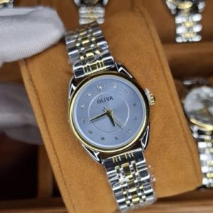 OLIYA 6658 Women’s Watch – Golden Silver Coffee