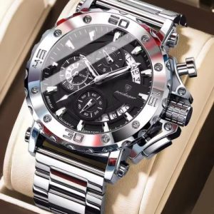 POEDAGAR 892 Men’s Steel Strap Quartz Watch